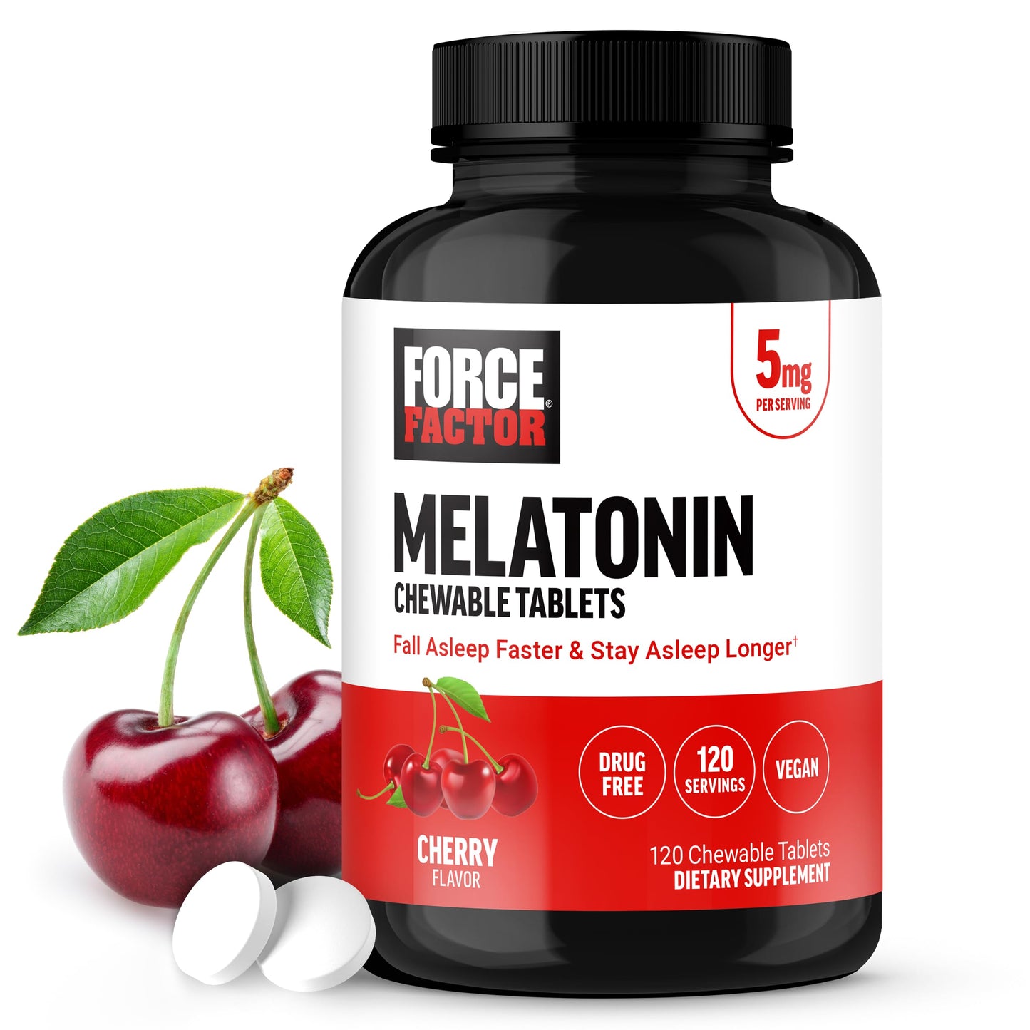 FORCE FACTOR Chewable Melatonin Tablets