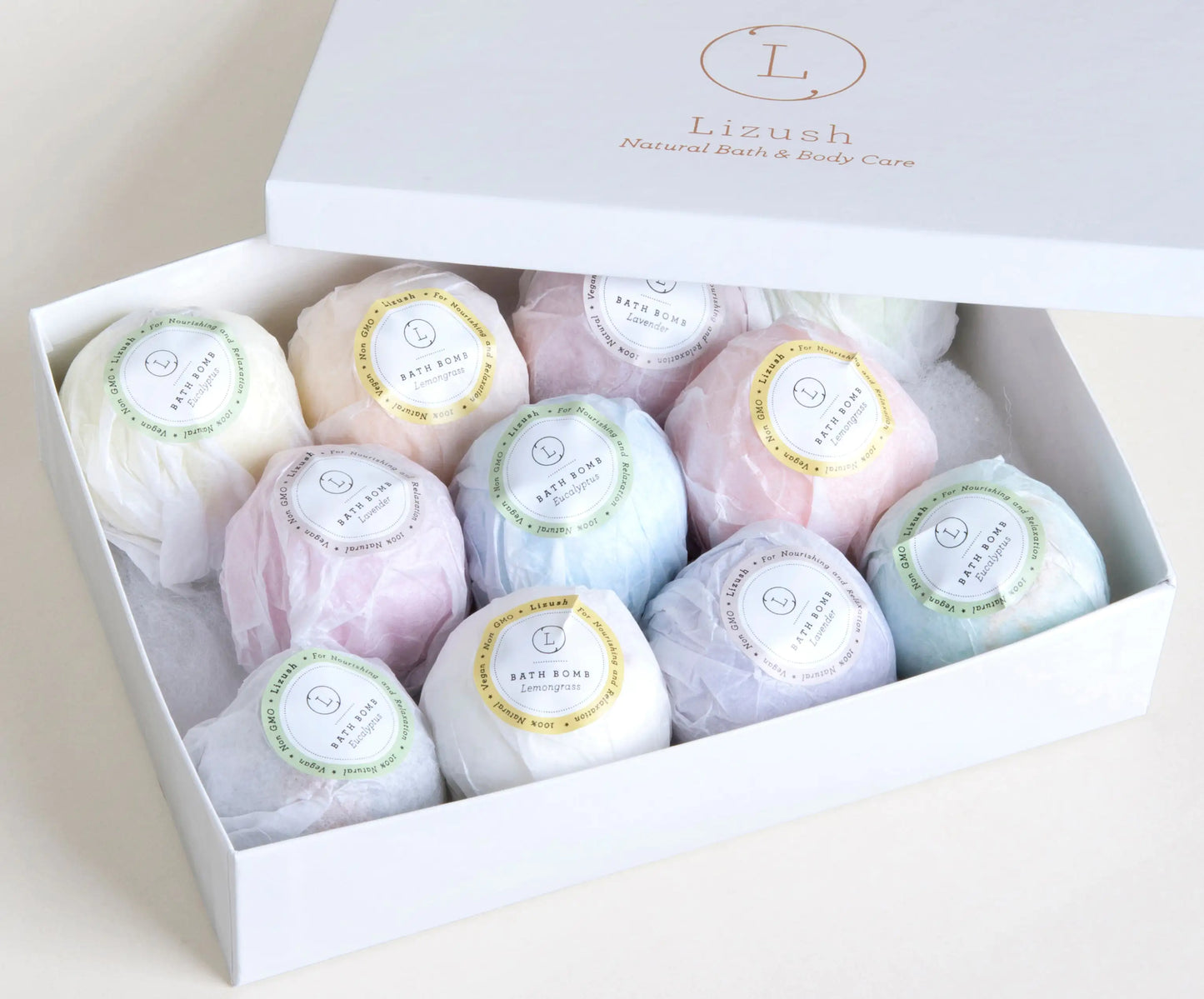 11 Bath Bombs Gift Box + one Free Bomb to make 12 !! (Personalize It)