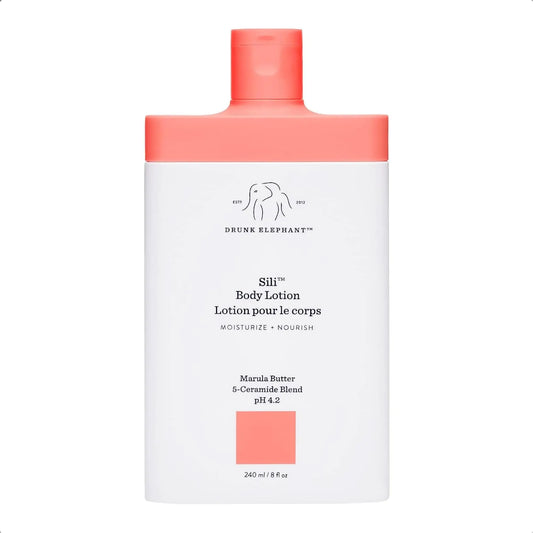 Drunk Elephant Sili Body Lotion - Deep Calming Skin Moisturizer (240 mL / 8 Fl Oz)