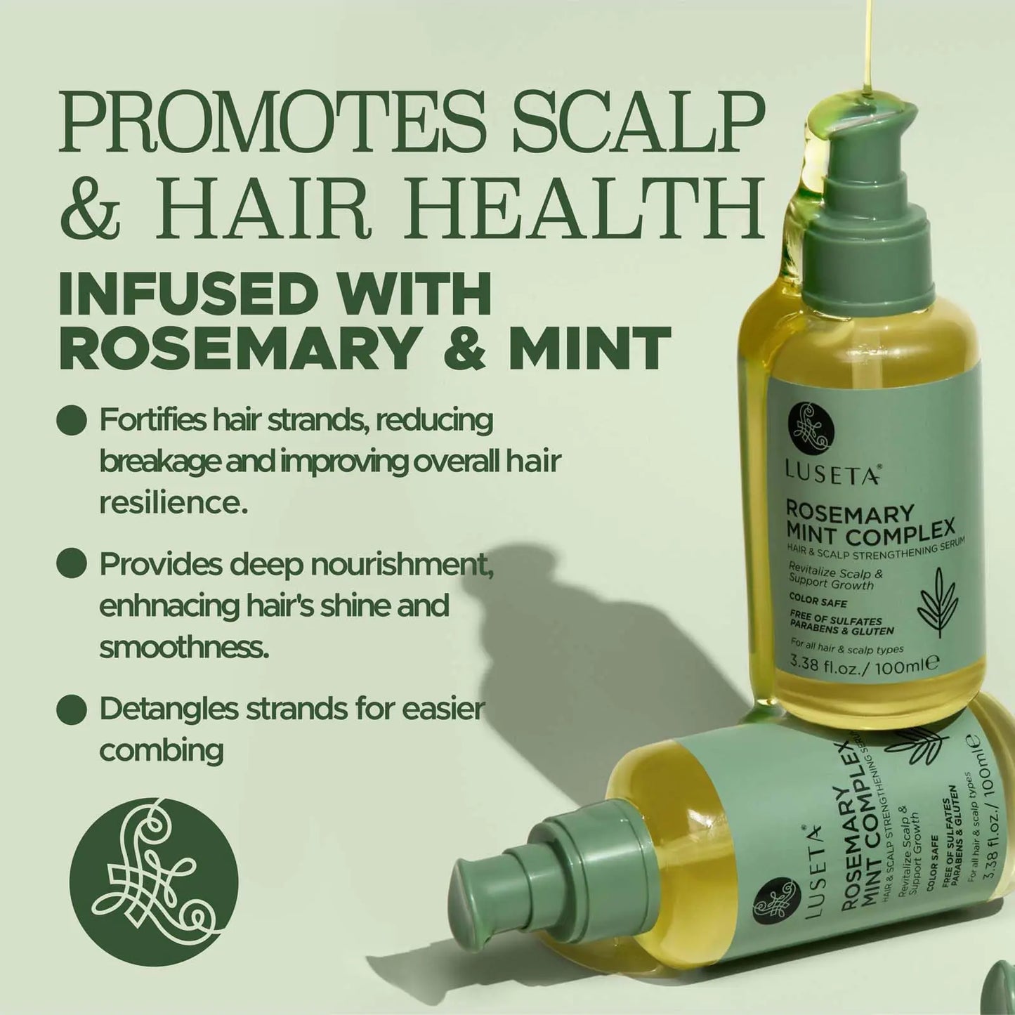 Luseta Rosemary Oil for Hair Growth - Color Safe (3.38oz)