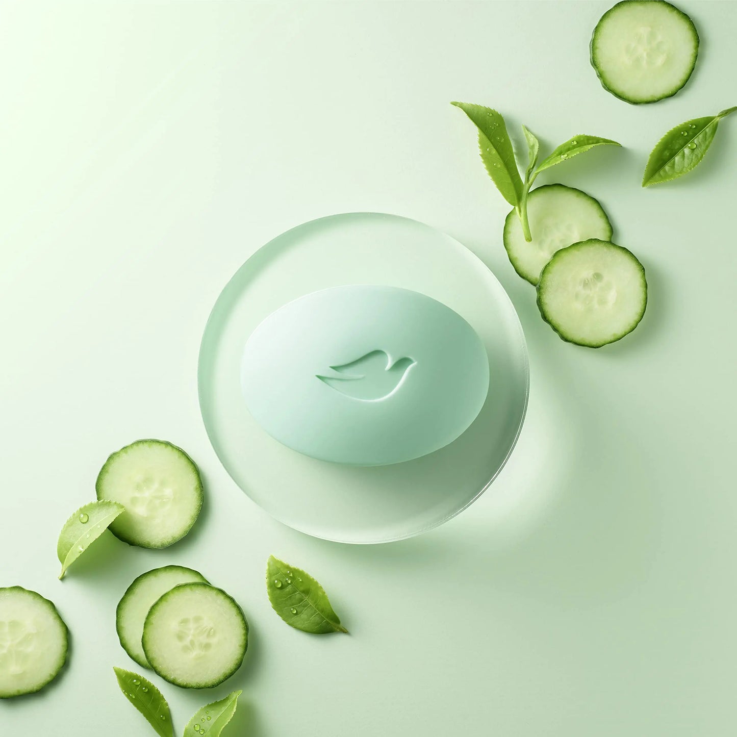 Dove Skin Care Beauty Bar, Cucumber and Green Tea, 3.75 oz, 14 Bars