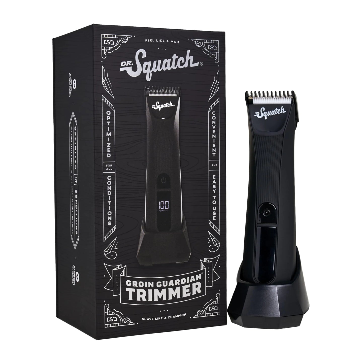 Dr. Squatch Groin Guardian Electric Trimmer with Squatch-Shield Technology™ Groin & Body Hair Trimmer