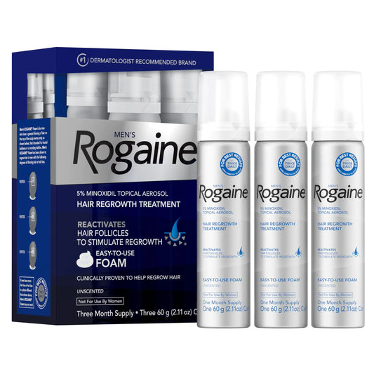Mens Rogaine 5% Minoxidil Foam 3 Count
