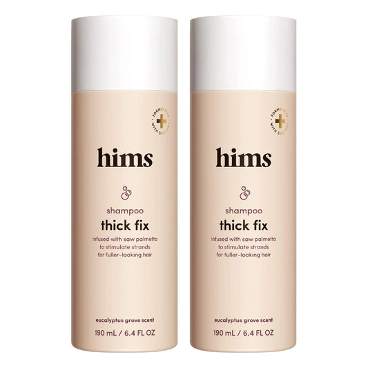 HIMS & HERS Thick fix hair shampoo, 2 pack, 6.4oz