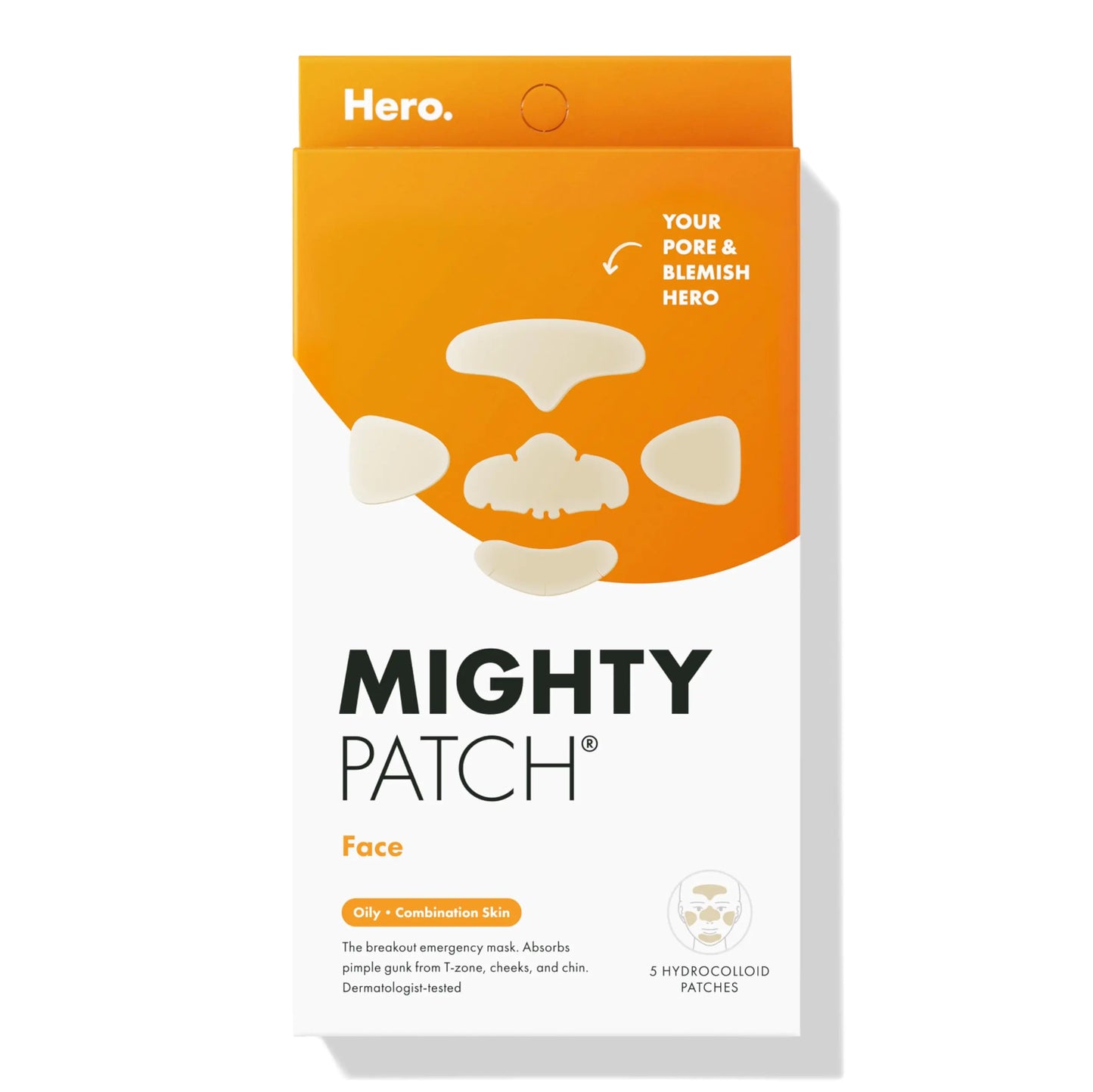 Mighty Patch Face from Hero Cosmetics - 5 Count (Pack of 1)