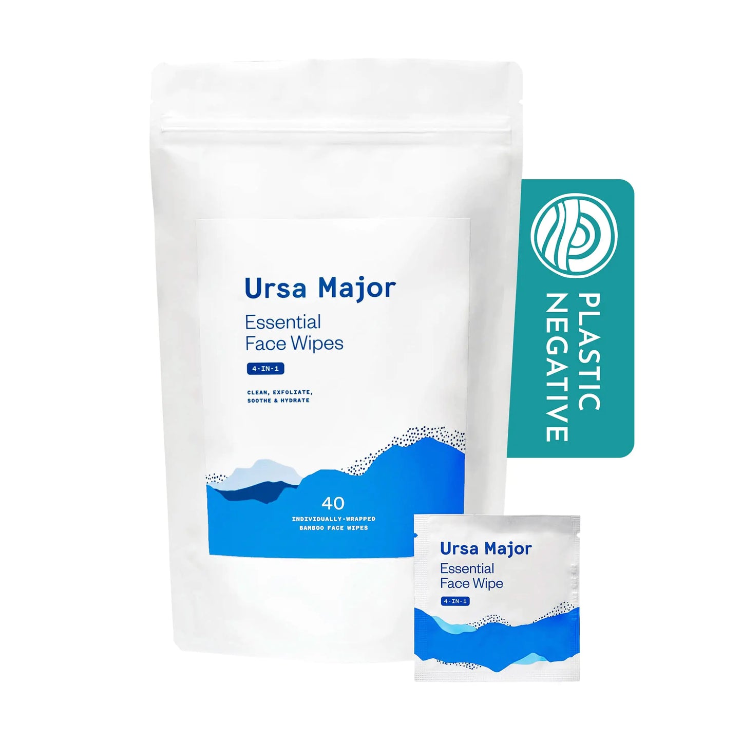 Ursa Major Essential Face Wipes , 40 Count l