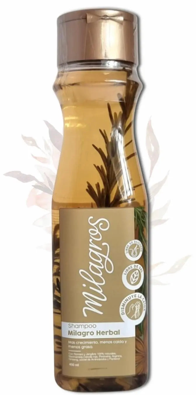 MILAGROS Shampoo Herbal - Romero y Jengibre