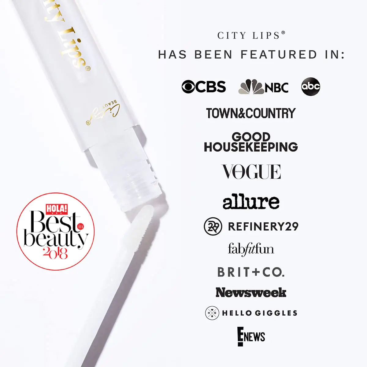 City Beauty City Lips Clear - Plumping Lip Gloss