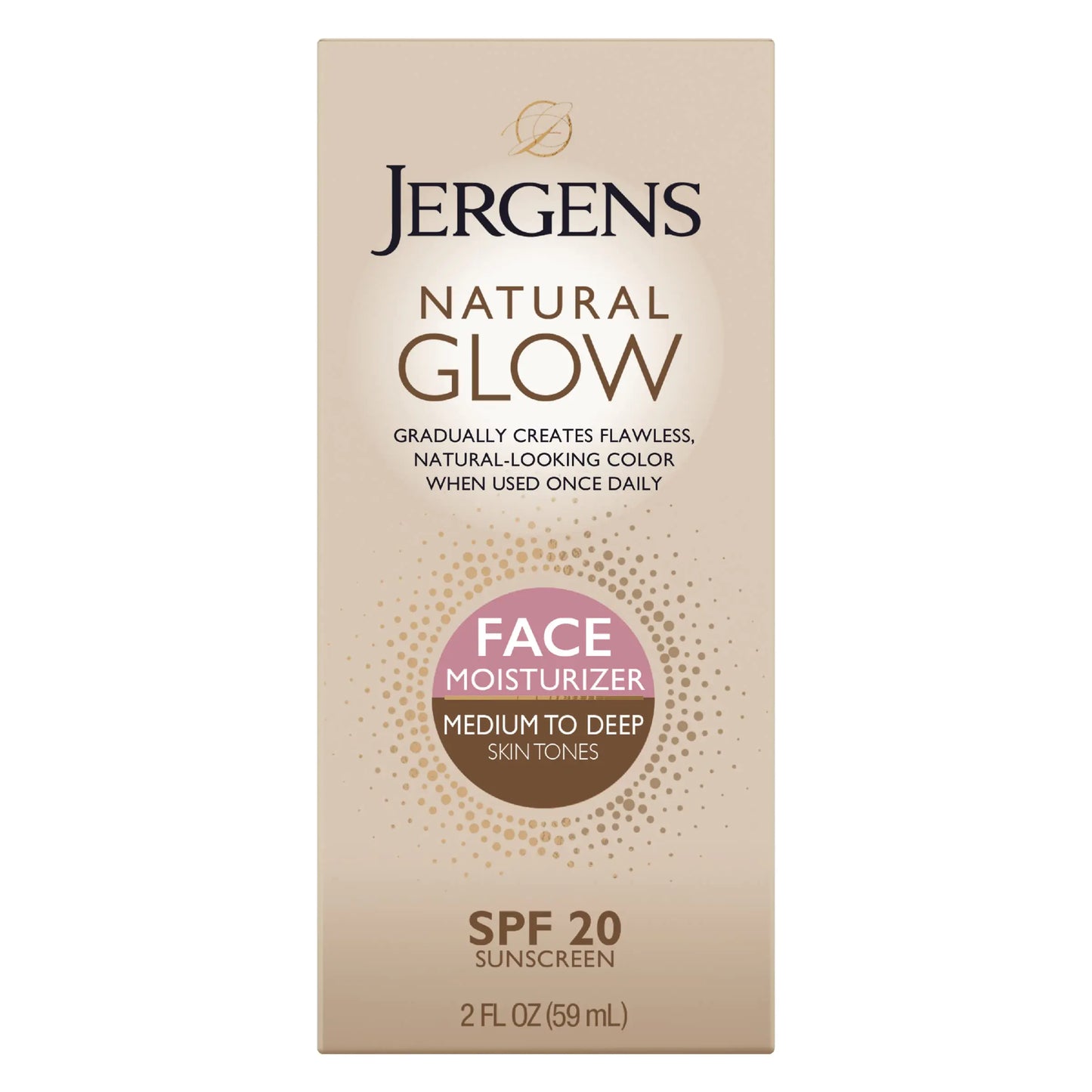 Jergens Natural Glow Self Tanner Face Moisturizer, SPF 20 Facial Sunscreen & Natural Glow Self Tanner Lotion, Moisturizer + Lotion