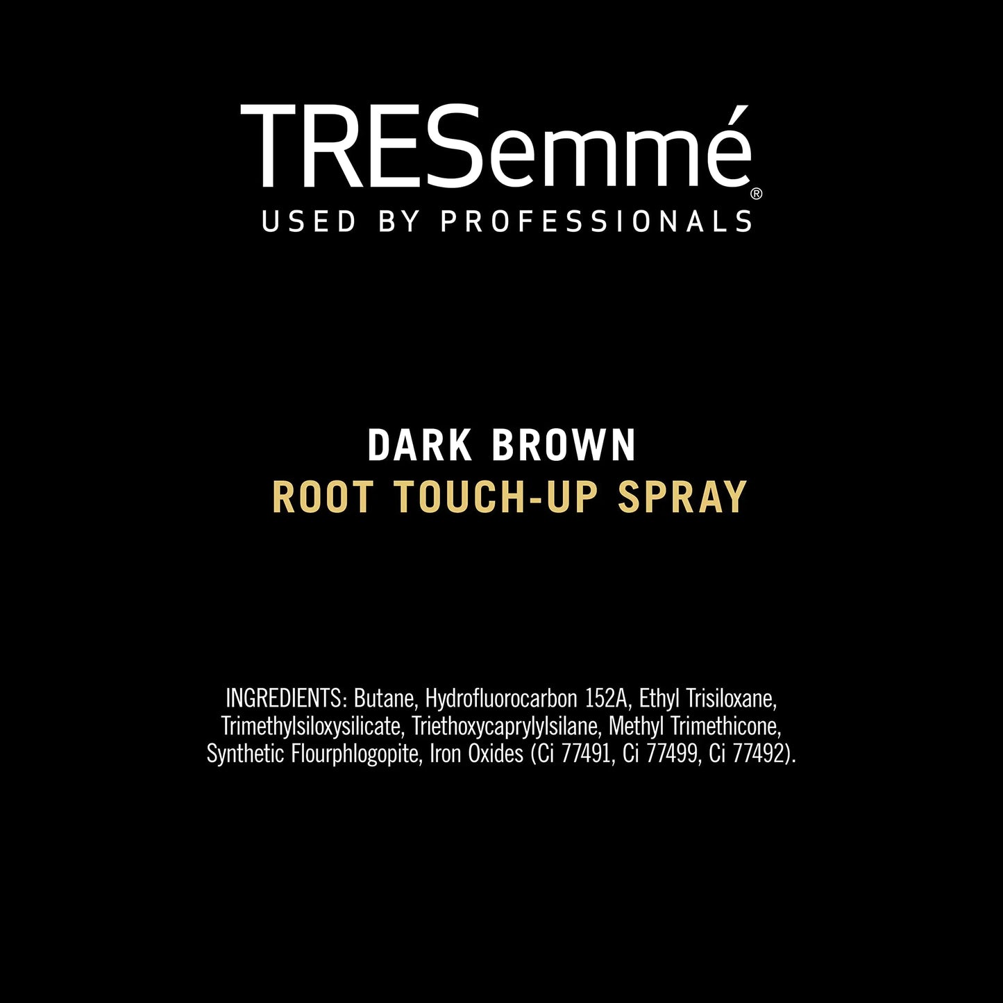 TRESemmé Root Touch-Up Temporary Hair Color Dark Brown Hair Ammonia-free, Peroxide-free Root Cover Up Spray 2.5 oz 2.5 Ounce (Pack of 1)