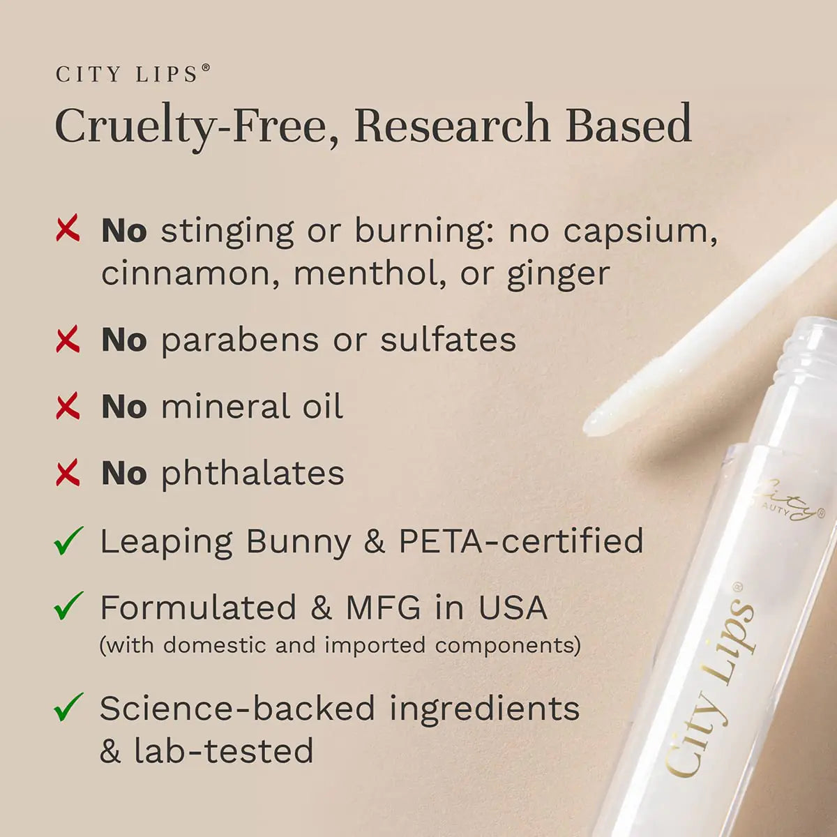 City Beauty City Lips Clear - Plumping Lip Gloss