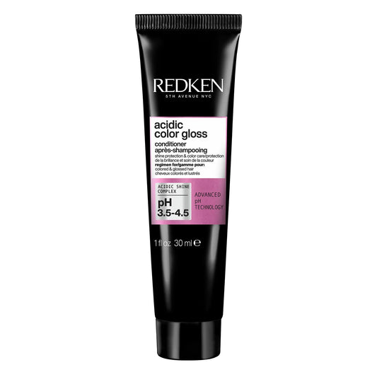 Redken Acidic Color Gloss Conditioner for Color-Treated Hair with Color Protection  1 Fl Oz