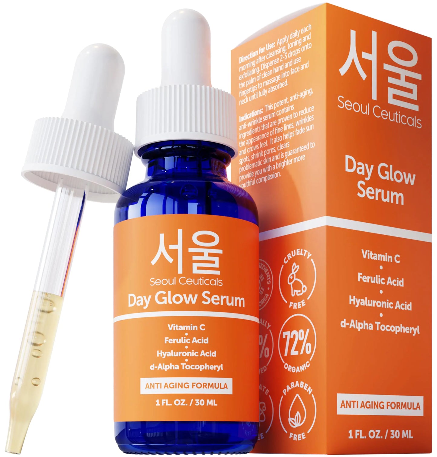 SeoulCeuticals Korean Skin Care 20% Vitamin C - 1 Fl Oz (Pack of 1)