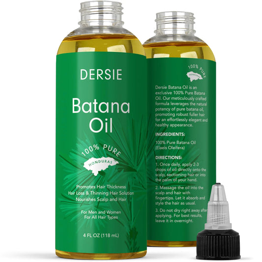 Batana Oil: Dr. Sebi Organic Raw Honduras Oil for Hair Growth -  4 FL OZ