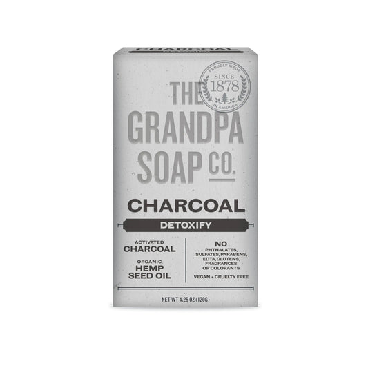 Grandpas Soap Co Face & Body Bar Soap Charcoal