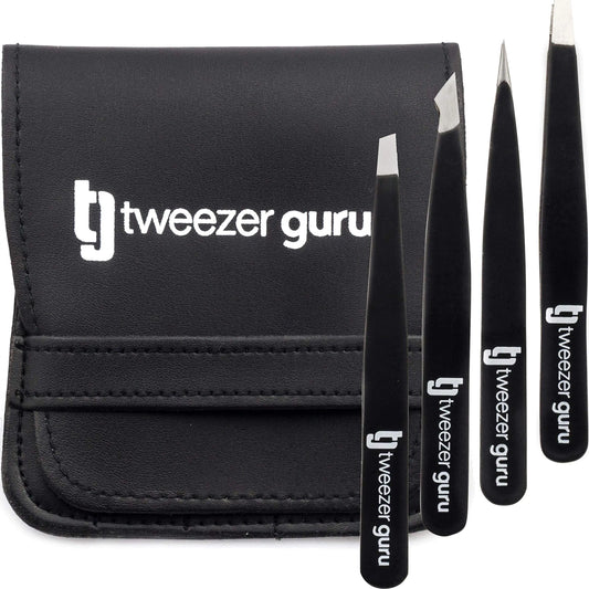 Tweezer Guru Eyebrow Tweezer Set (4-Piece)