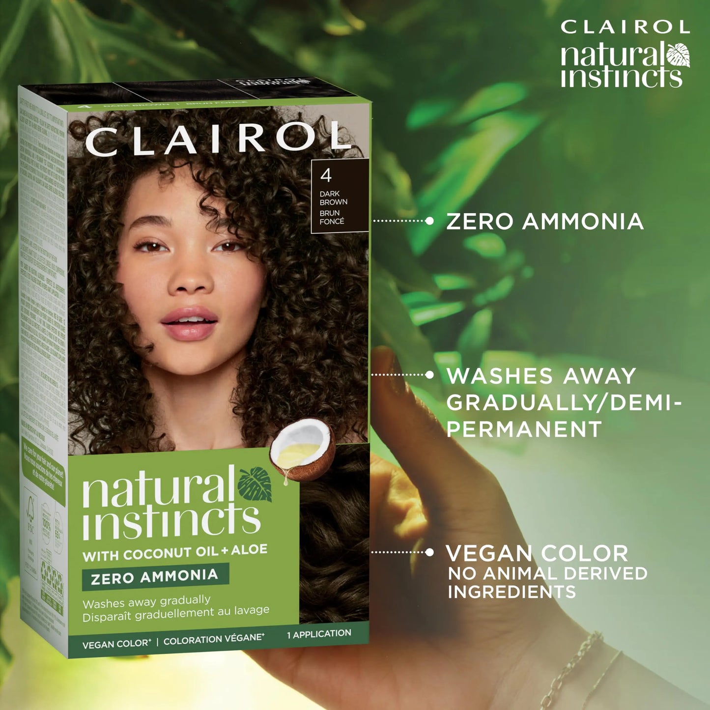 Clairol Natural Instincts Demi-Permanent Hair Dye, 7A Dark Cool Blonde Hair Color, 5.85 Fl Oz (Pack of 3)