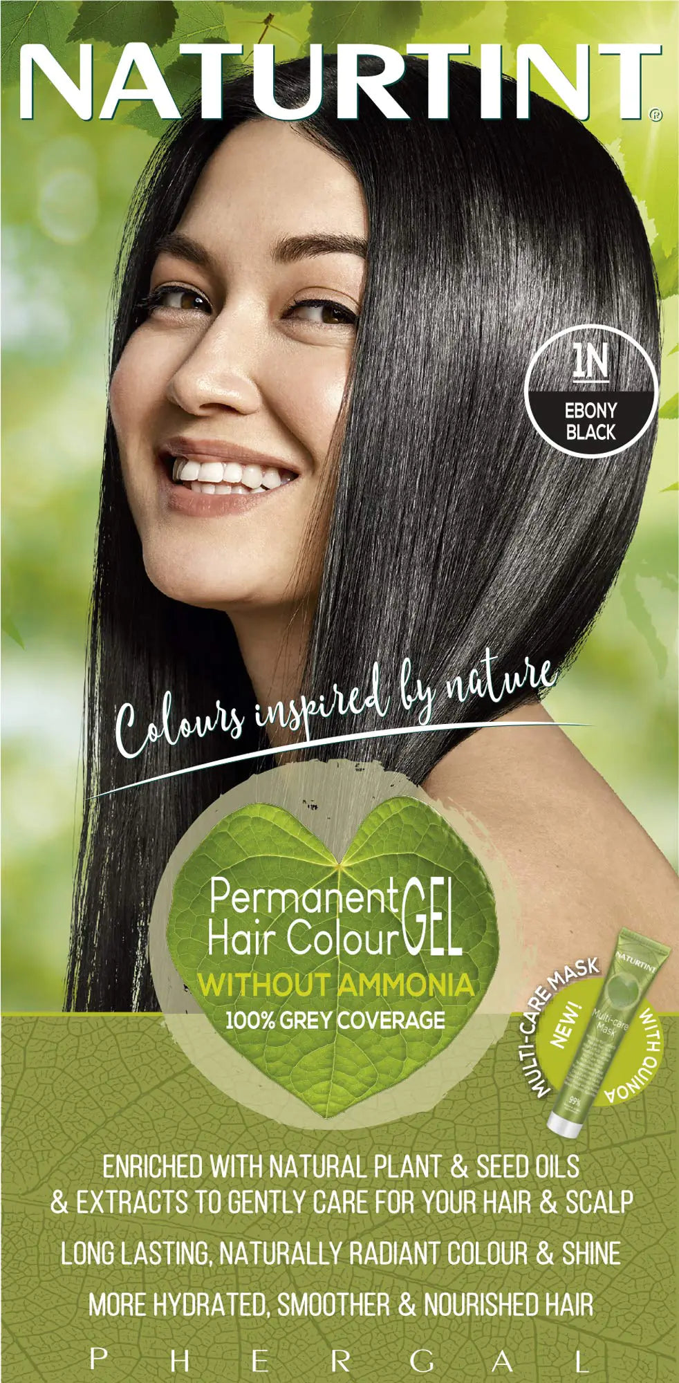 Permanent Hair Color - 1N Ebony Black 1 Box