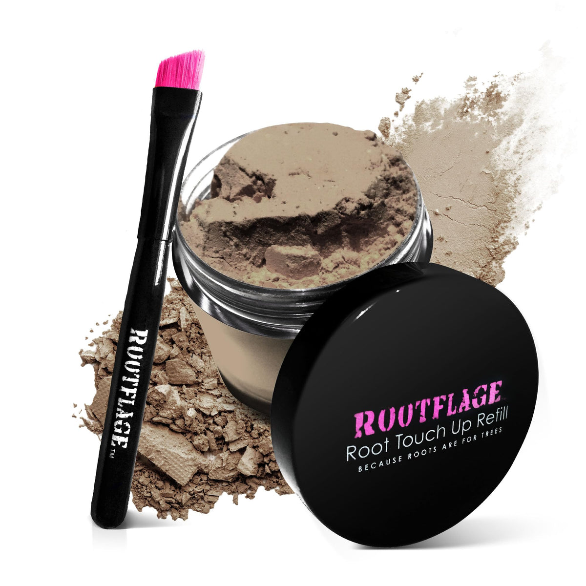 Rootflage Temporary Root Touch Up Refill Dark Blonde Hair Concealer Dirty Blonde (Smoky Blonde)