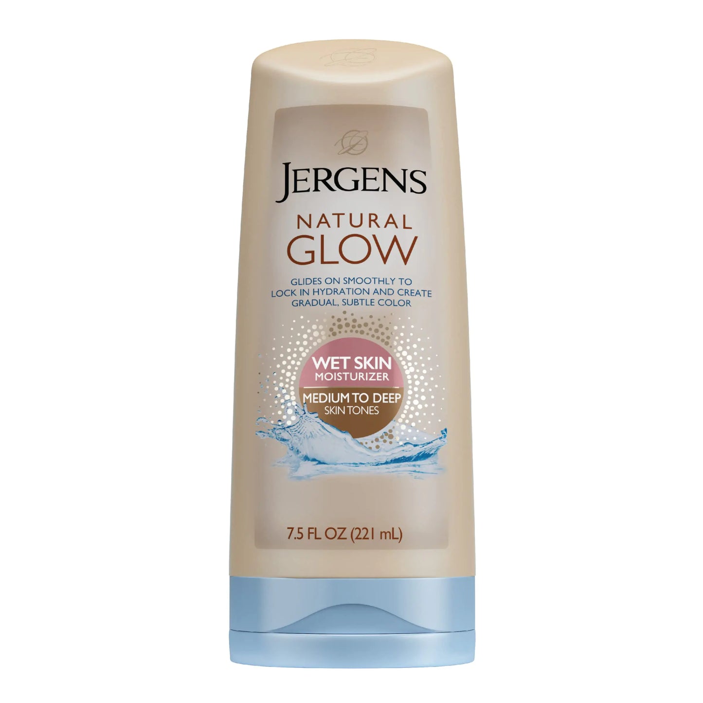 Jergens Natural Glow In Shower Lotion, Self Tanner for Medium to Deep Skin Tone, 7.5 Ounce