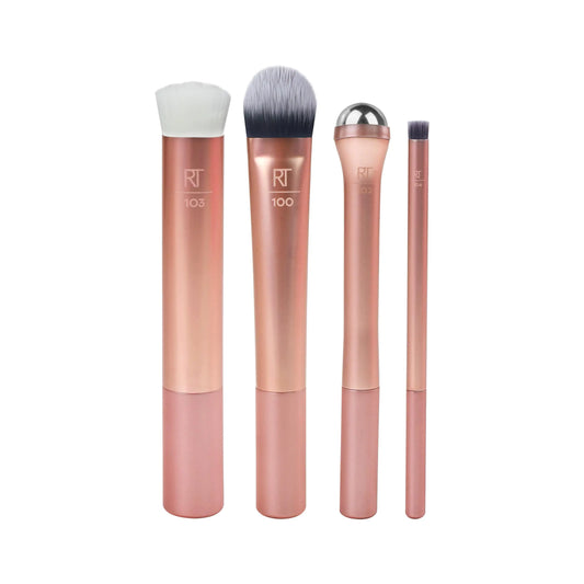 Real Techniques Prep and Prime Makeup Brush Set, 4 Piece Set
