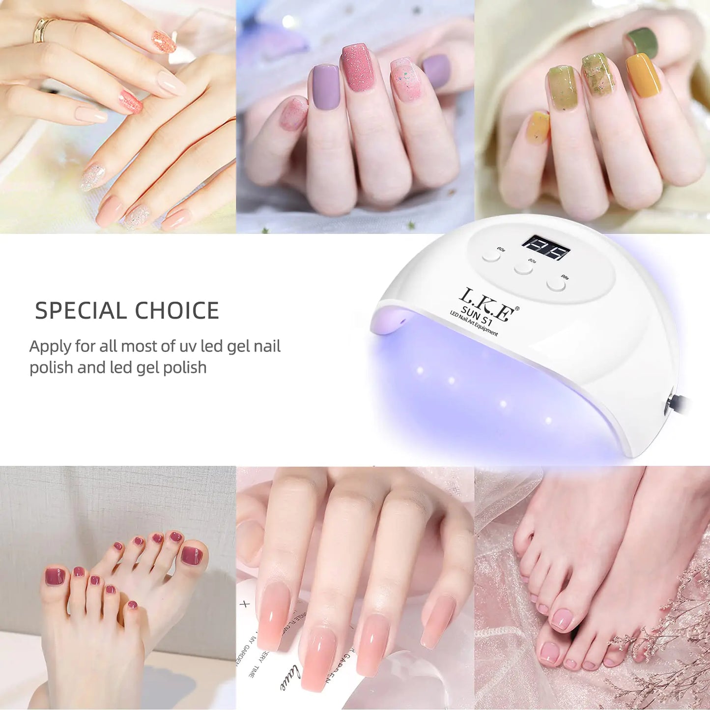 LKE UV LED Nail Lamp, Nail Dryer