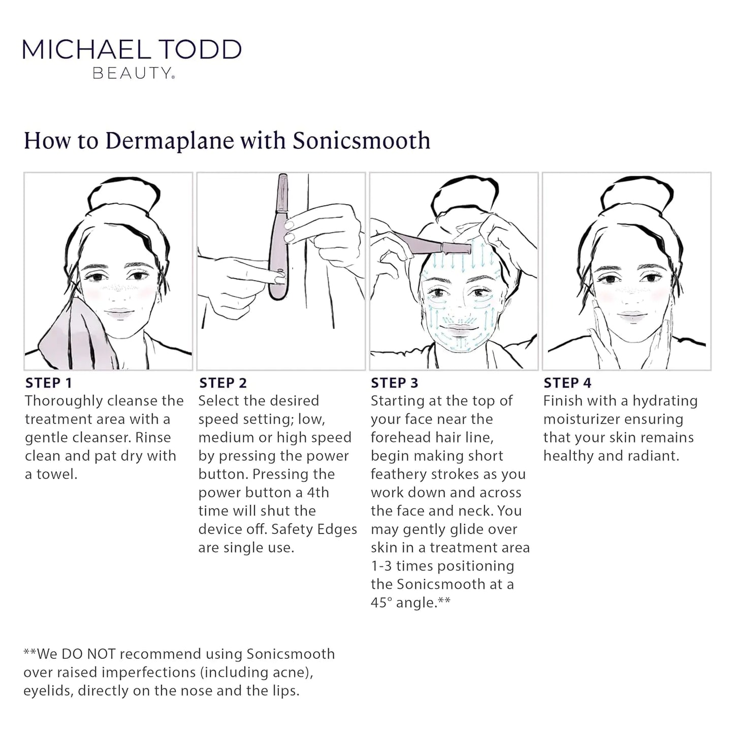 Michael Todd Beauty - Sonicsmooth – SONIC Technology Dermaplaning Tool