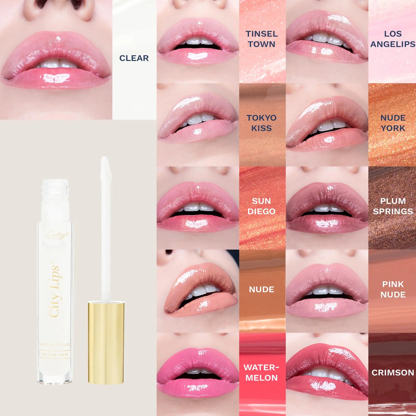 City Beauty City Lips Clear - Plumping Lip Gloss