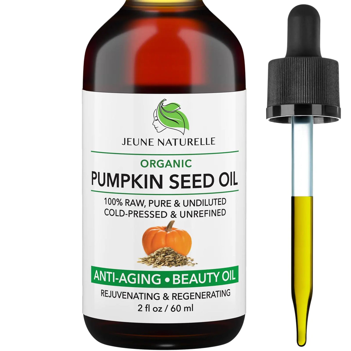 Pumpkin Seed Oil Organic, 100% Pure RAW Cold Pressed