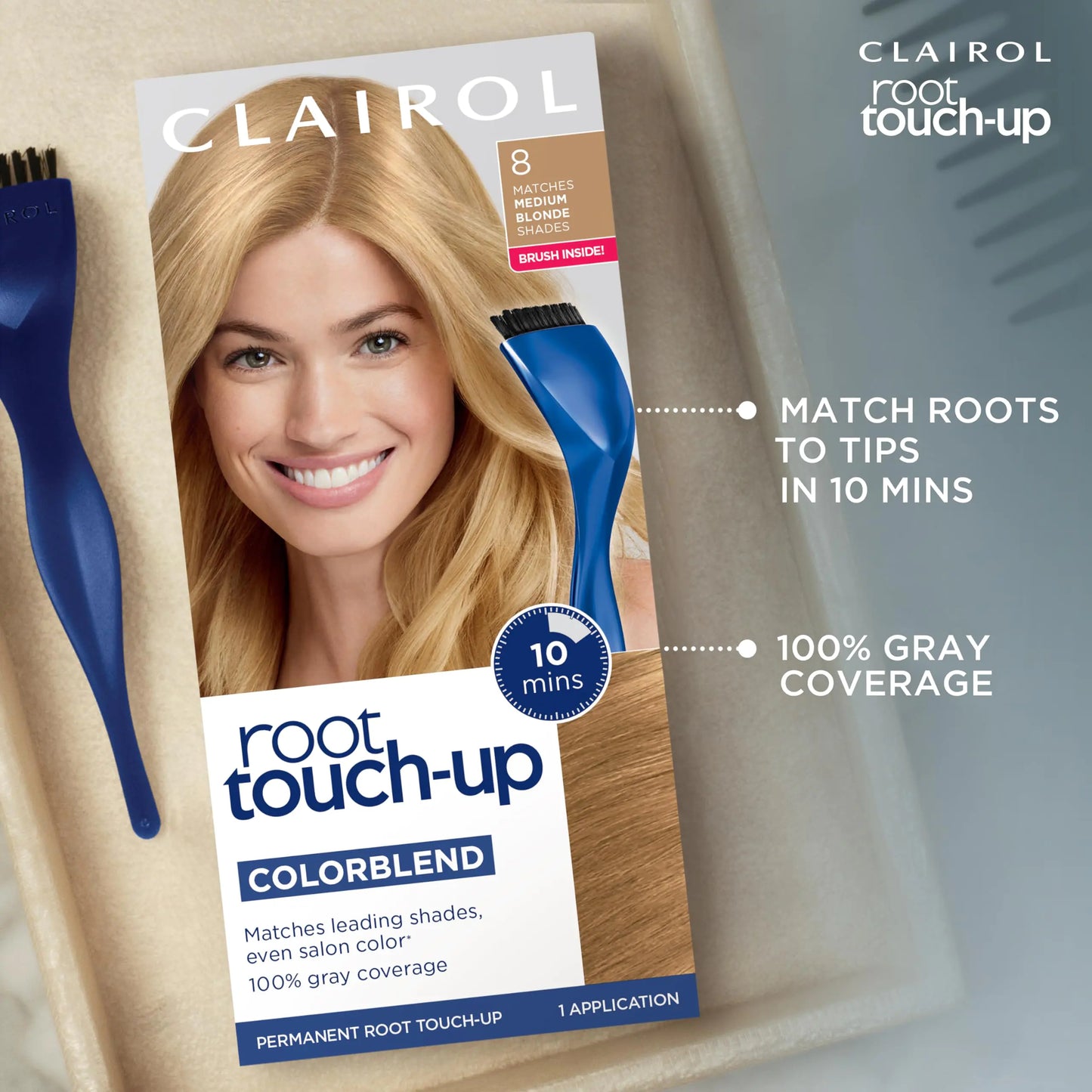 Clairol Root Touch-Up by Nice'n Easy Permanent Hair Dye, 4A Dark Ash Brown Hair Color, Pack of 1 1.1 Fl Oz (Pack of 1)