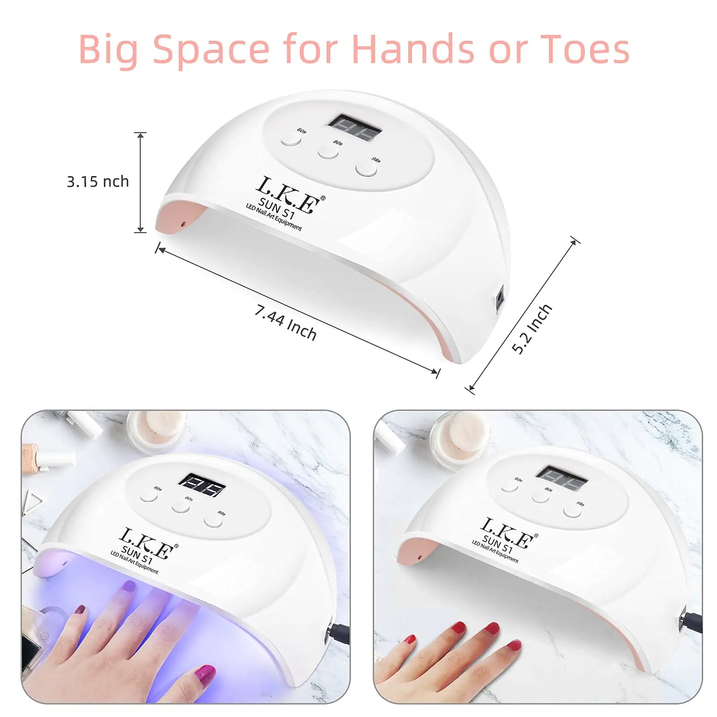 LKE UV LED Nail Lamp, Nail Dryer