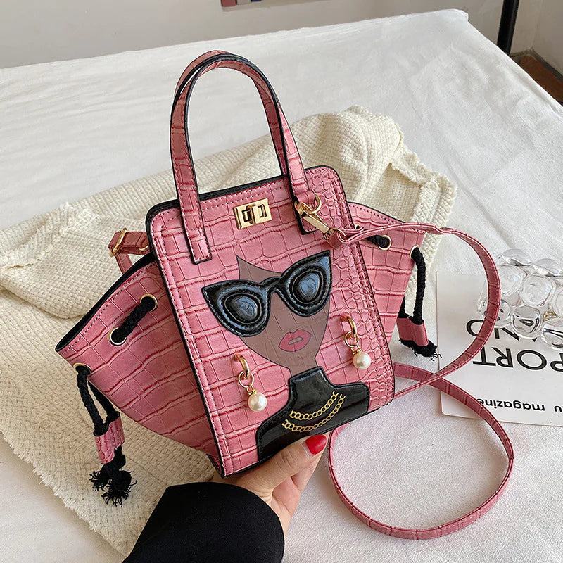 Glasses Beauty Diagonal HandBag